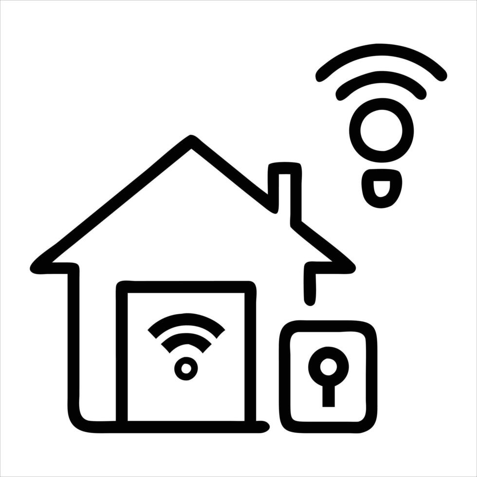 Home automation icon illustration vector