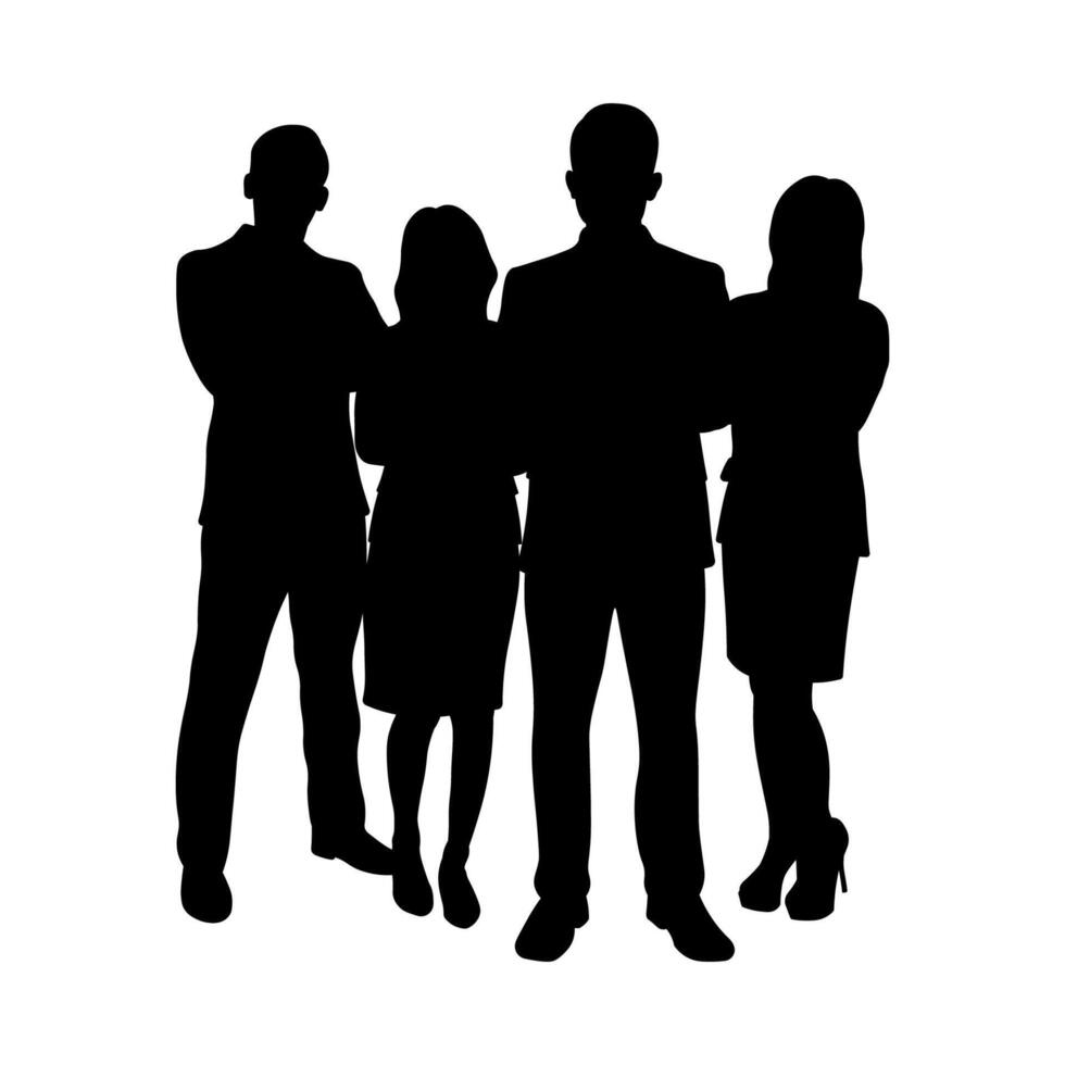 Together as One. Male Executive Leader and His Team Representing Diversity and Solidarity vector