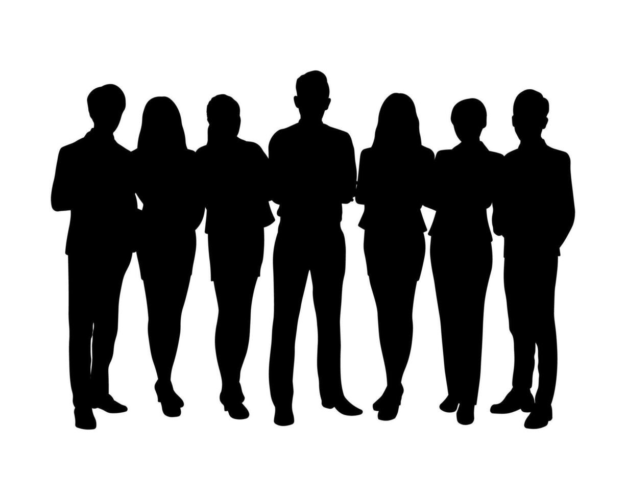 Diversity and Togetherness in Leadership. A Male Executive and His Team vector