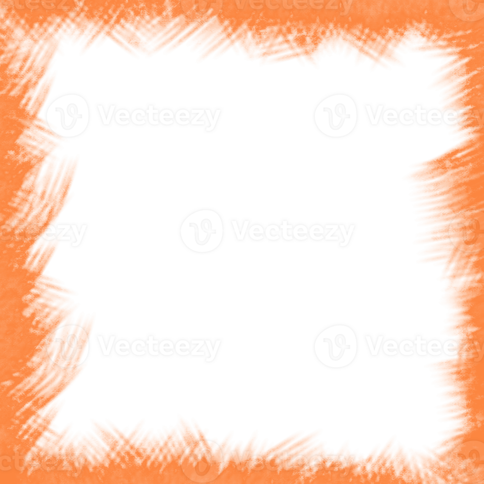 orange watercolor grunge frame brush png