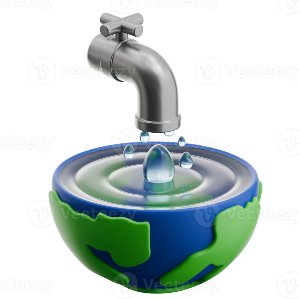 Water faucet with water flowing out of it png