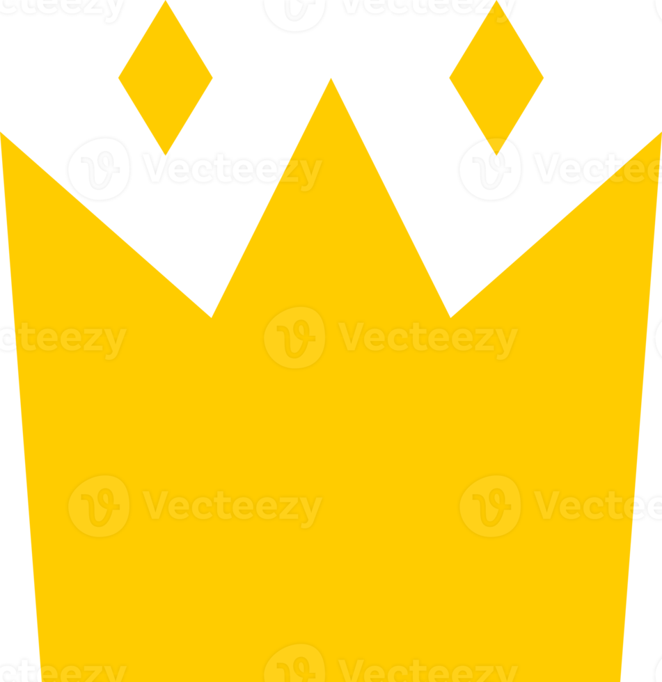 Yellow crown doodle png