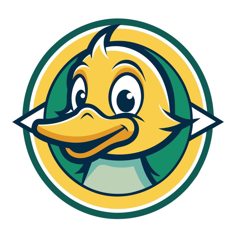 Cute and Simple Duckling Illustration for Mascot or Logo Design vector