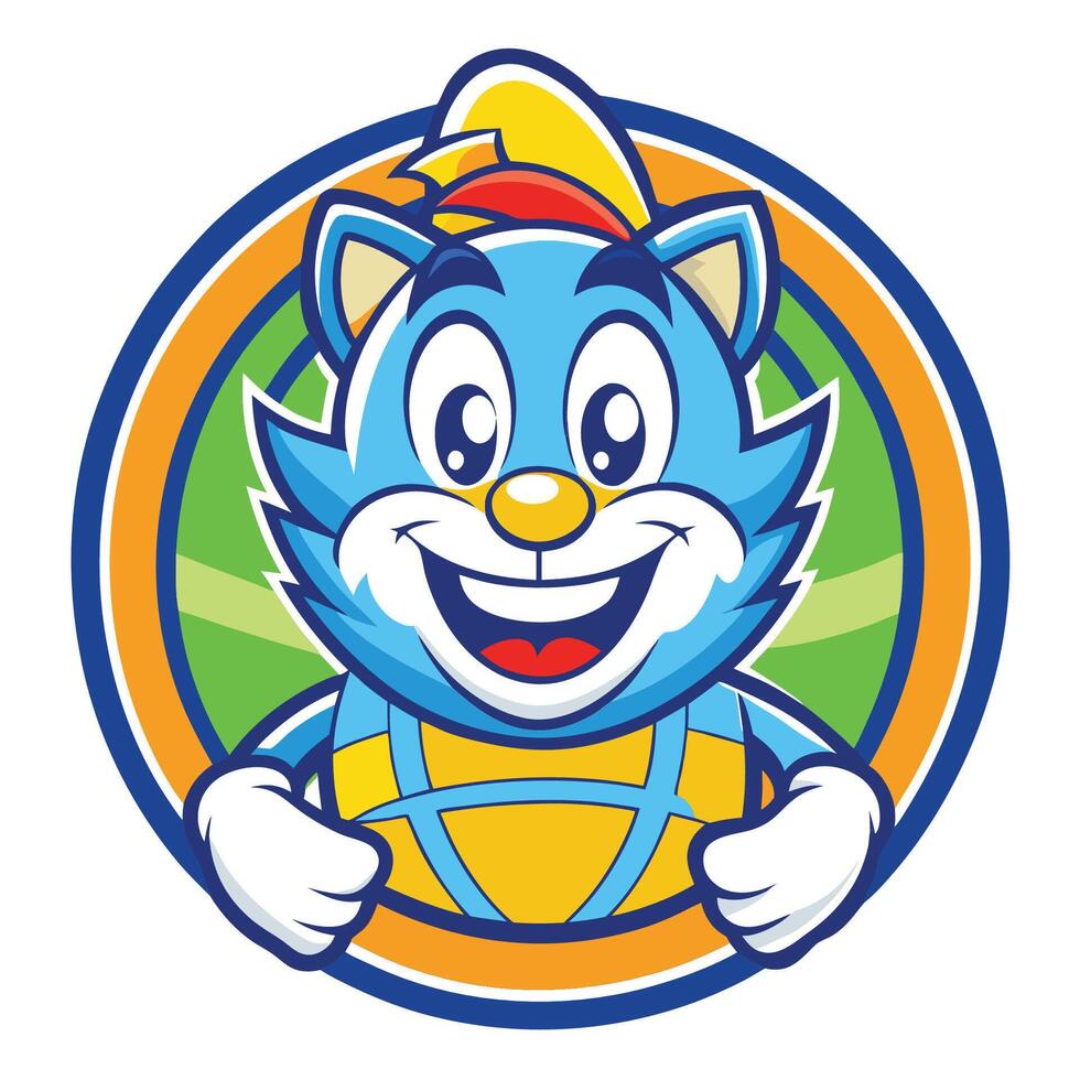 Whimsical Globe Mascot with Stylized Cartoon Character Design vector