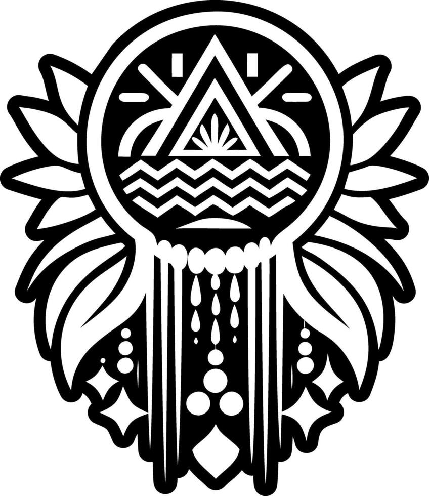 A glyph style icon of waterfall symbol vector