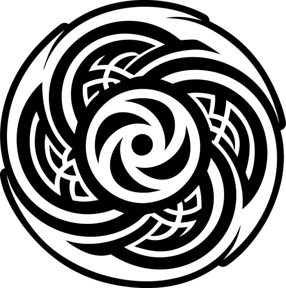 A glyph style of twirl symbol vector