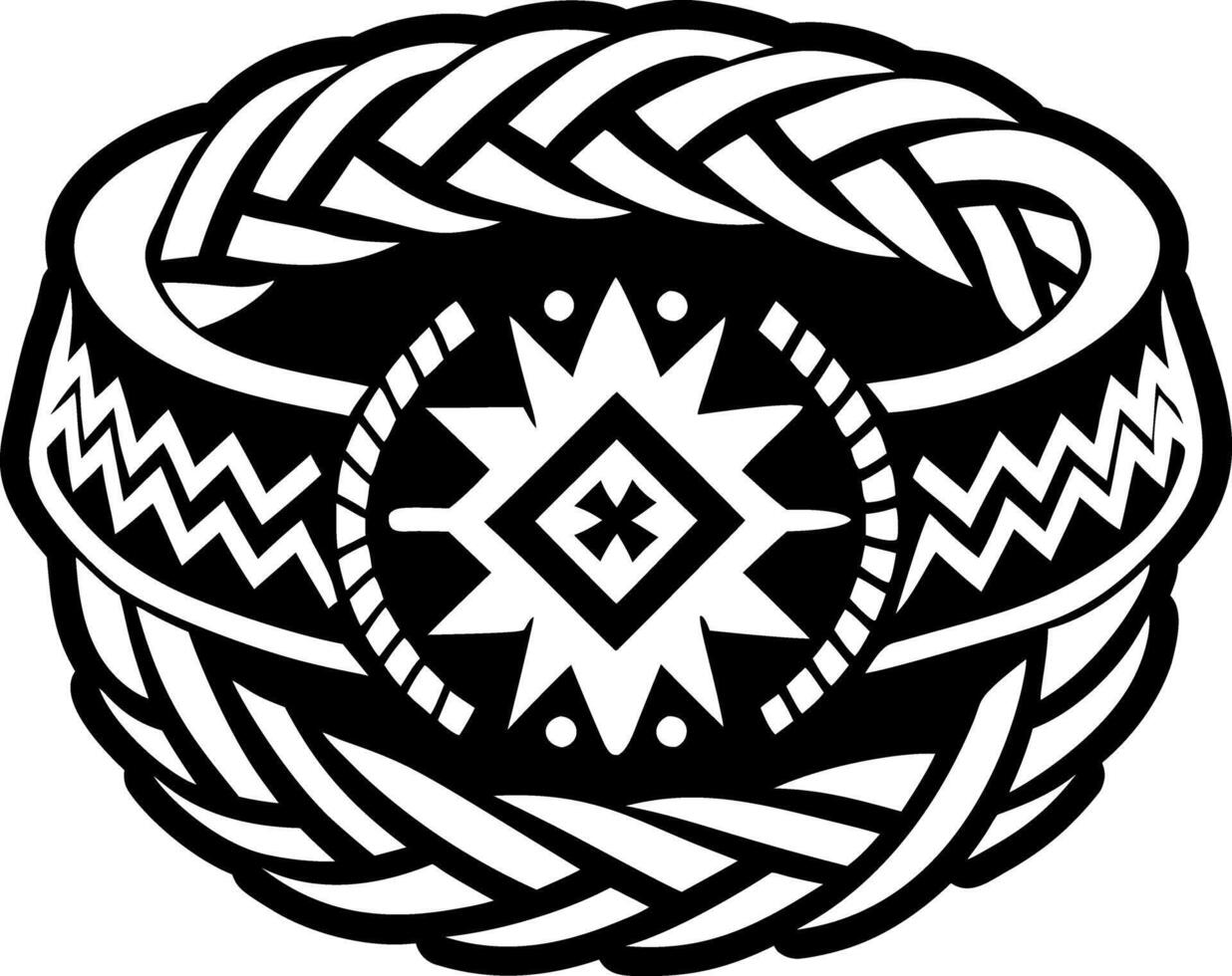 A solid style icon of bracelet tattoo vector