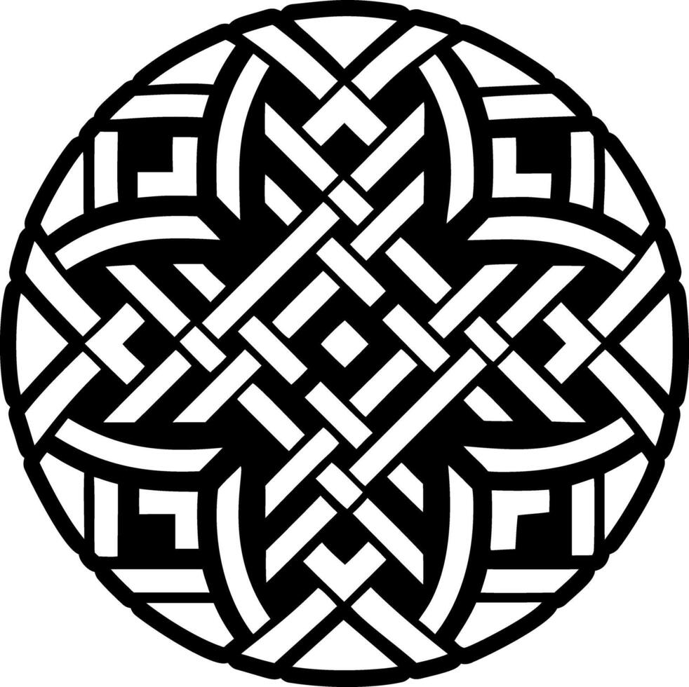 A filled style icon of weaving symbol vector