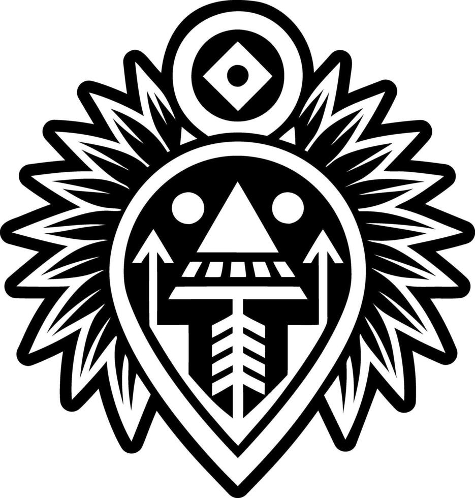 A solid style icon of trail marker symbol vector