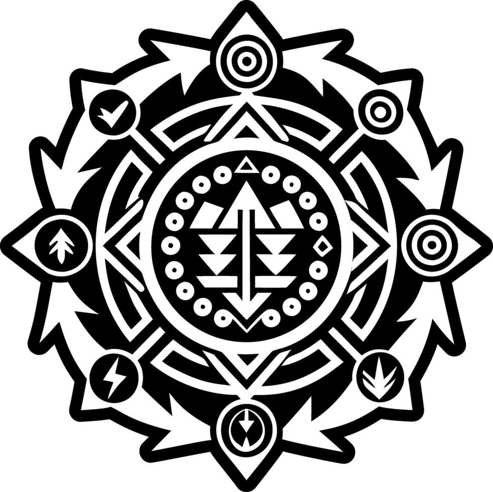 A glyph style icon of ancestor symbol vector