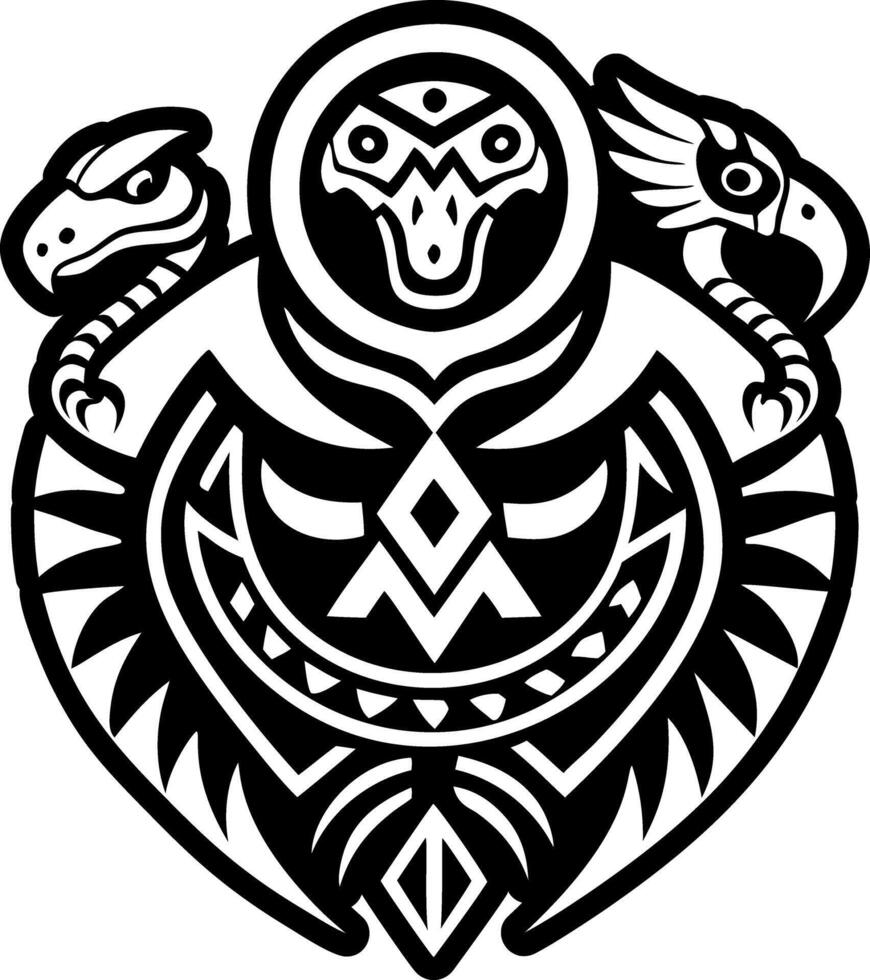 A filled style icon of shaman symbol vector