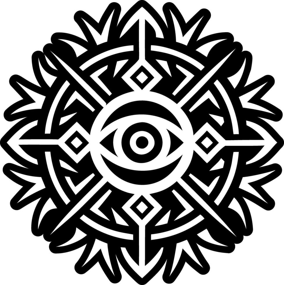 A filled style icon of protective eye symbol vector
