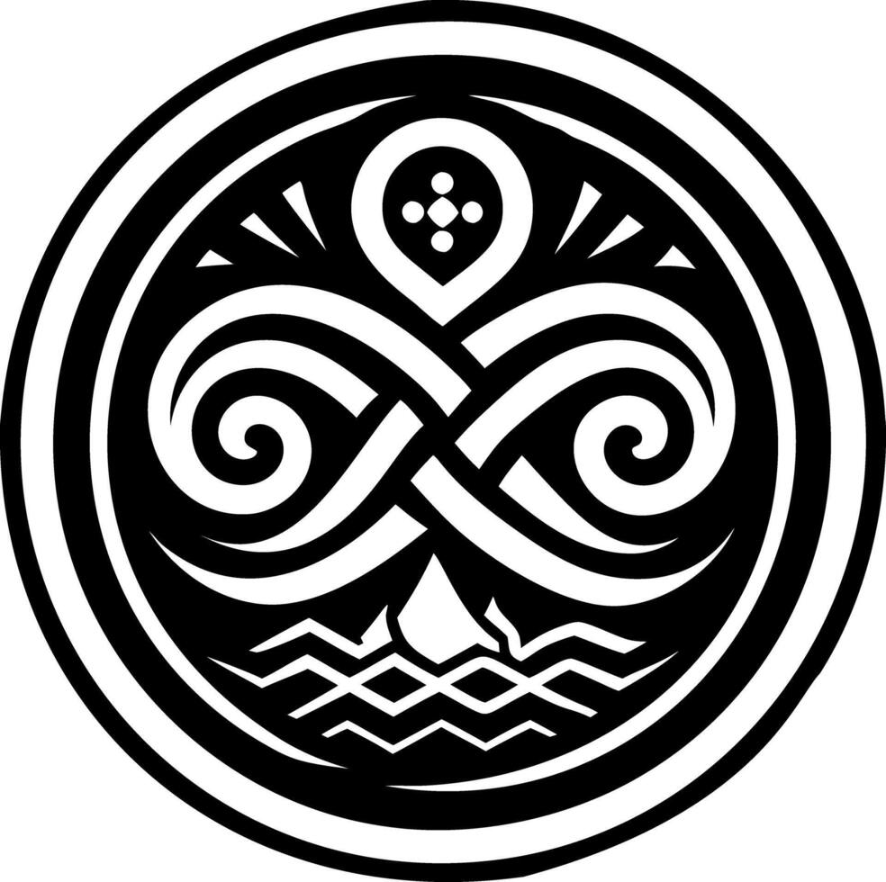 A filled style icon of river symbol vector