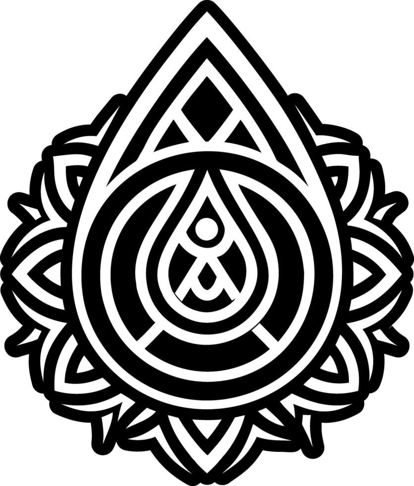 A glyph style icon of dew drop symbol vector