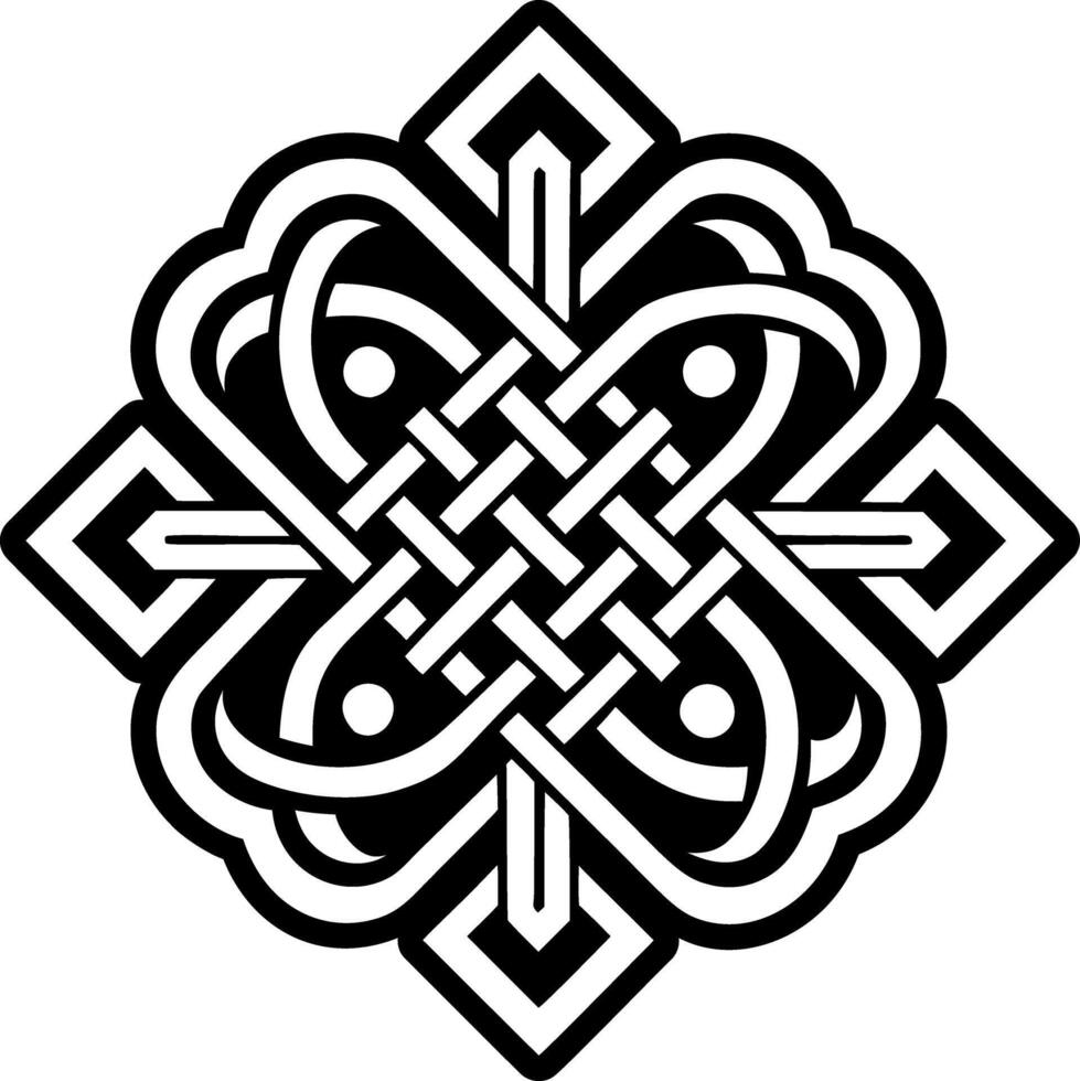 A glyph style icon of pagan art symbol vector