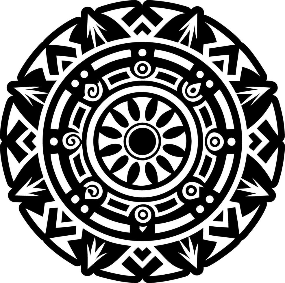 A glyph style icon of cherokee circle vector