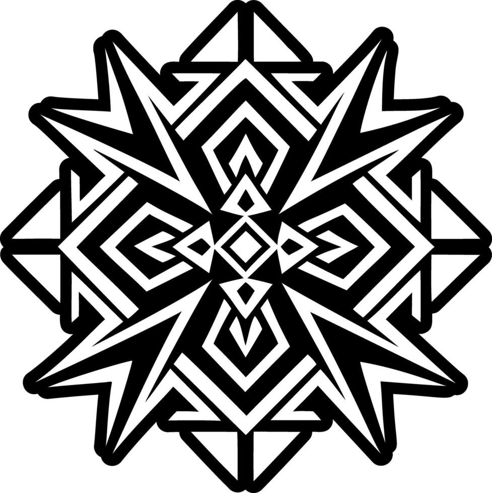 A glyph style icon of geometric shape symbol vector