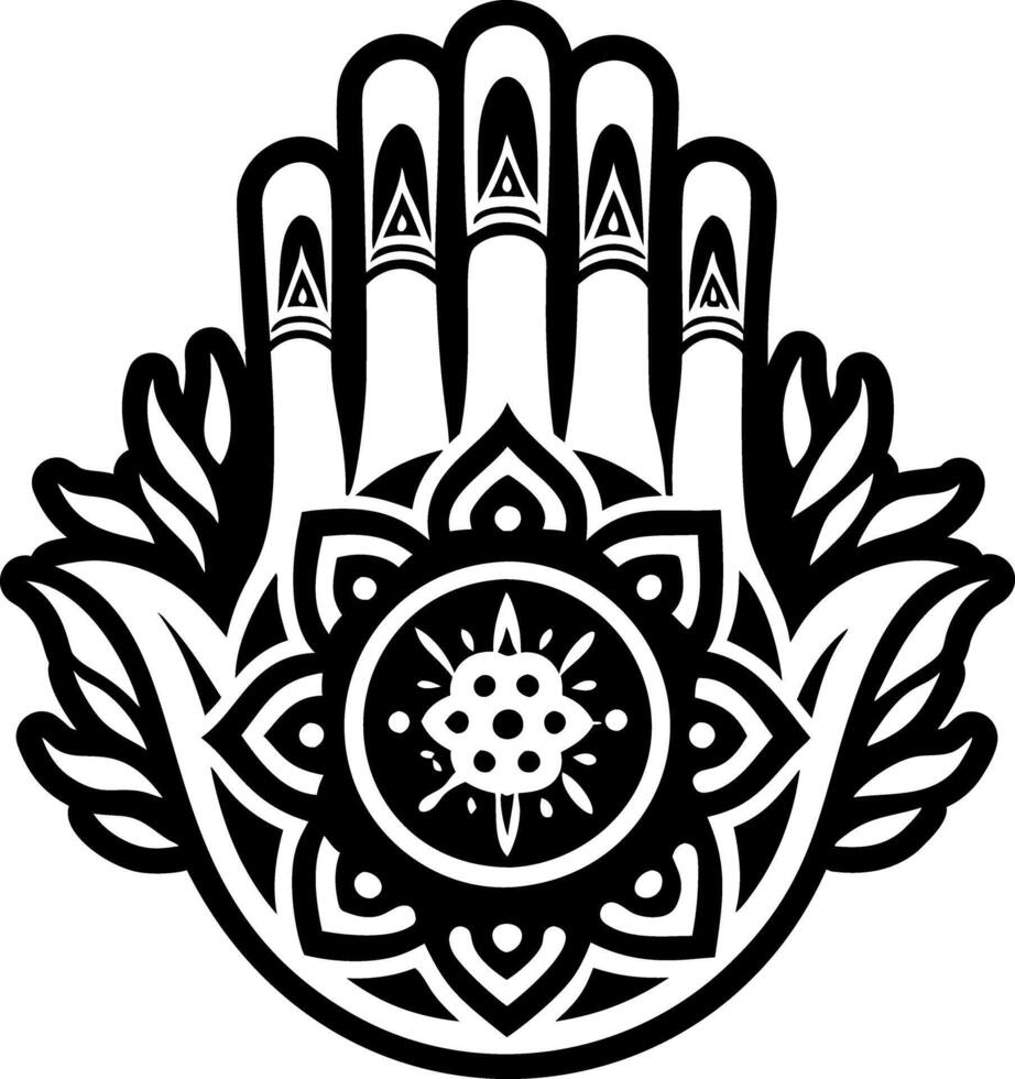 A glyph style icon of healing hand symbol vector