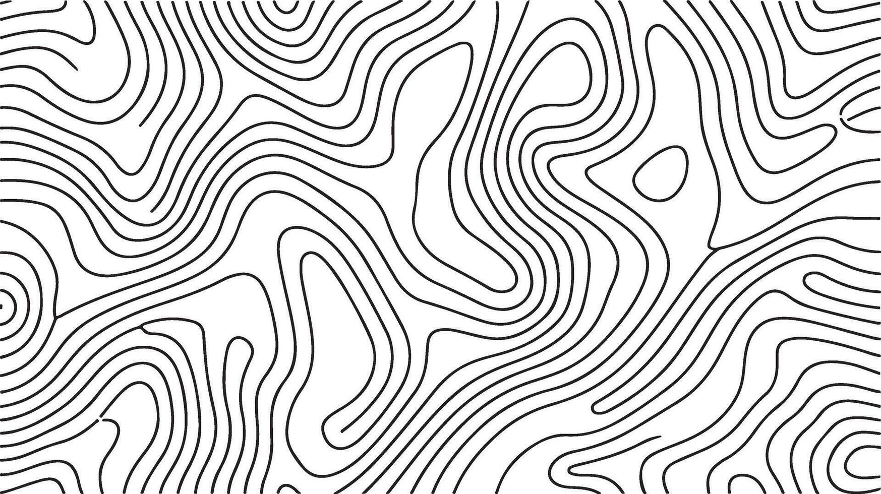 Abstract Topographic Lines Background Design vector