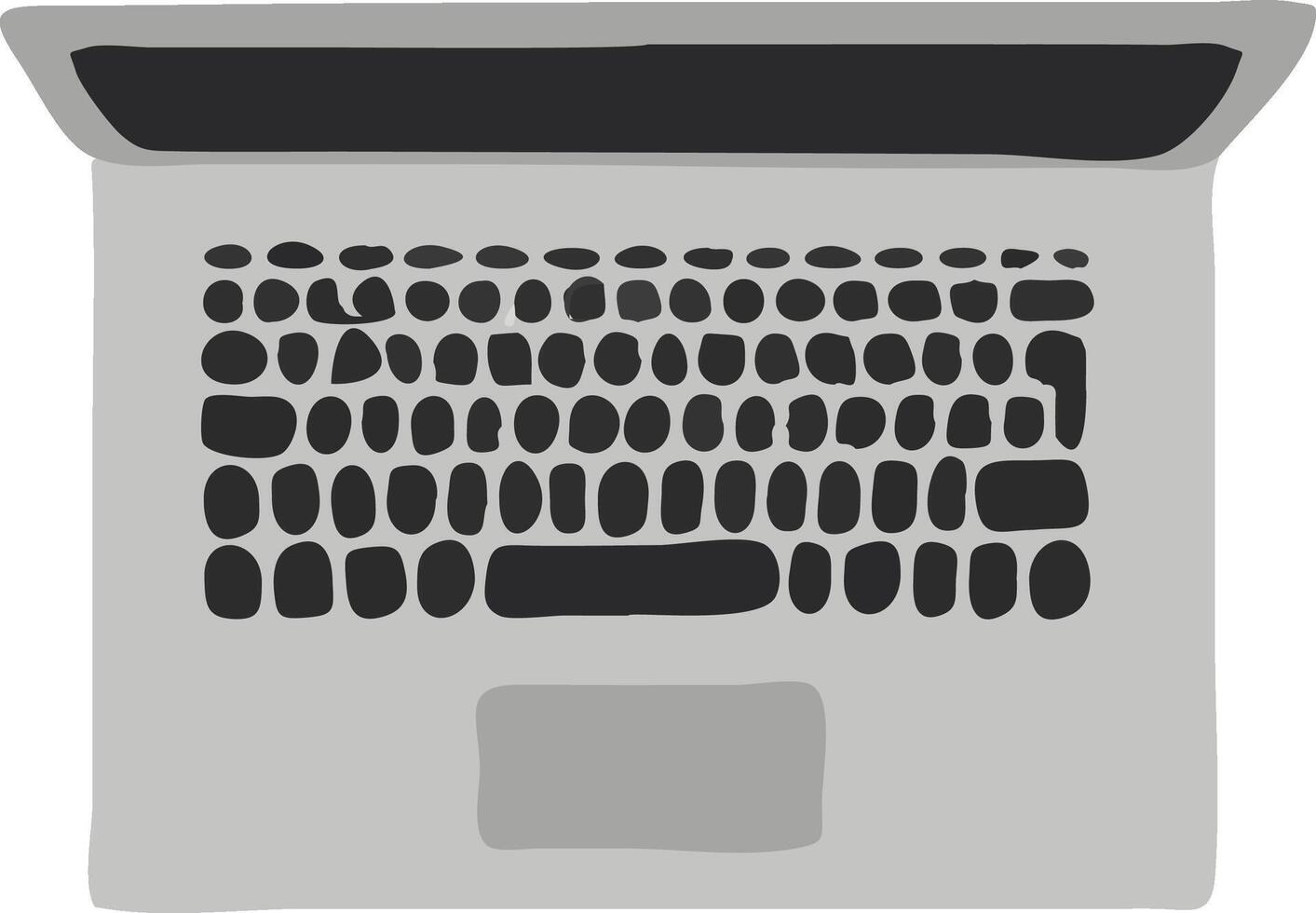 Hand drawn flat style notebook vector