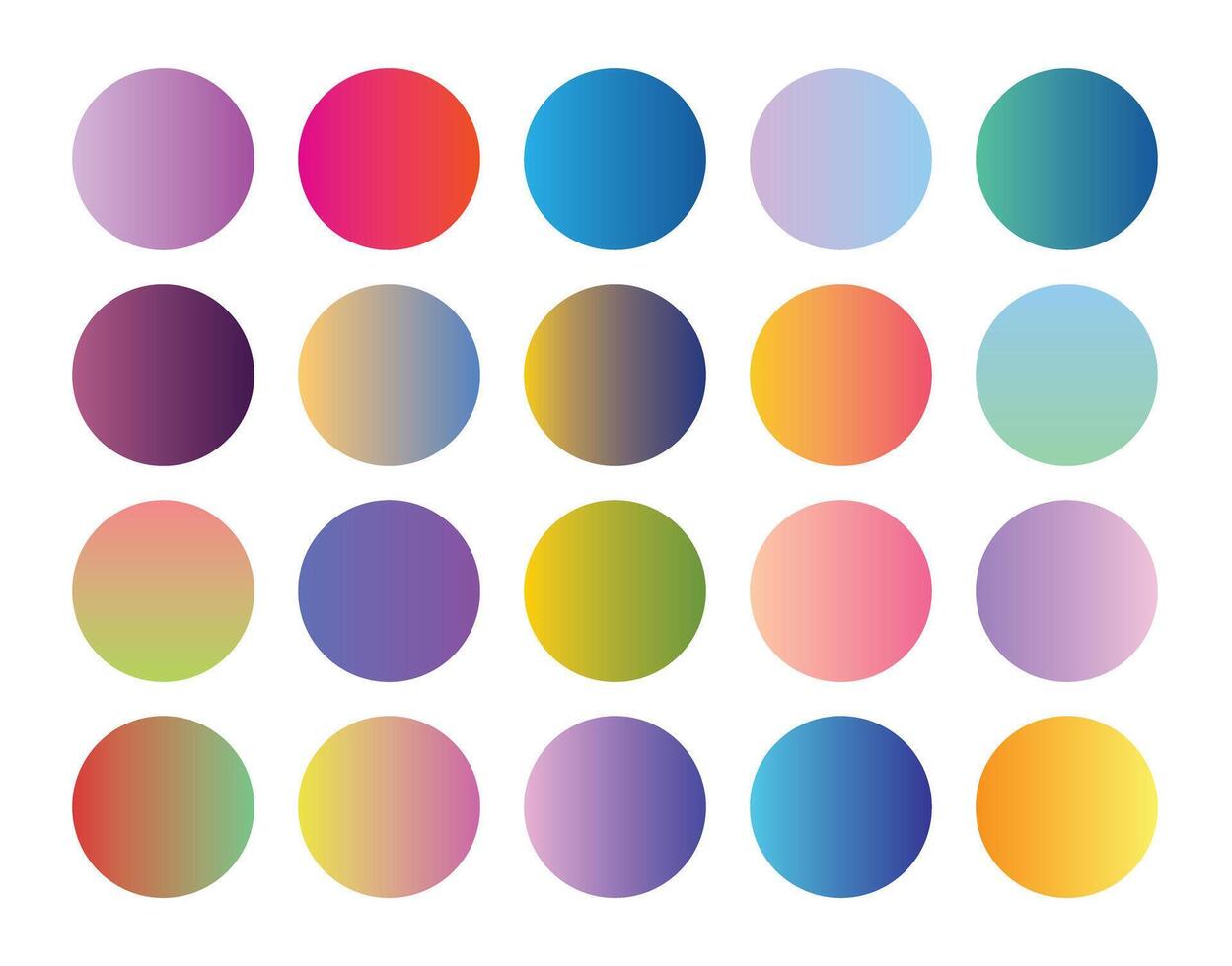 Trendy Gradient Palette vector