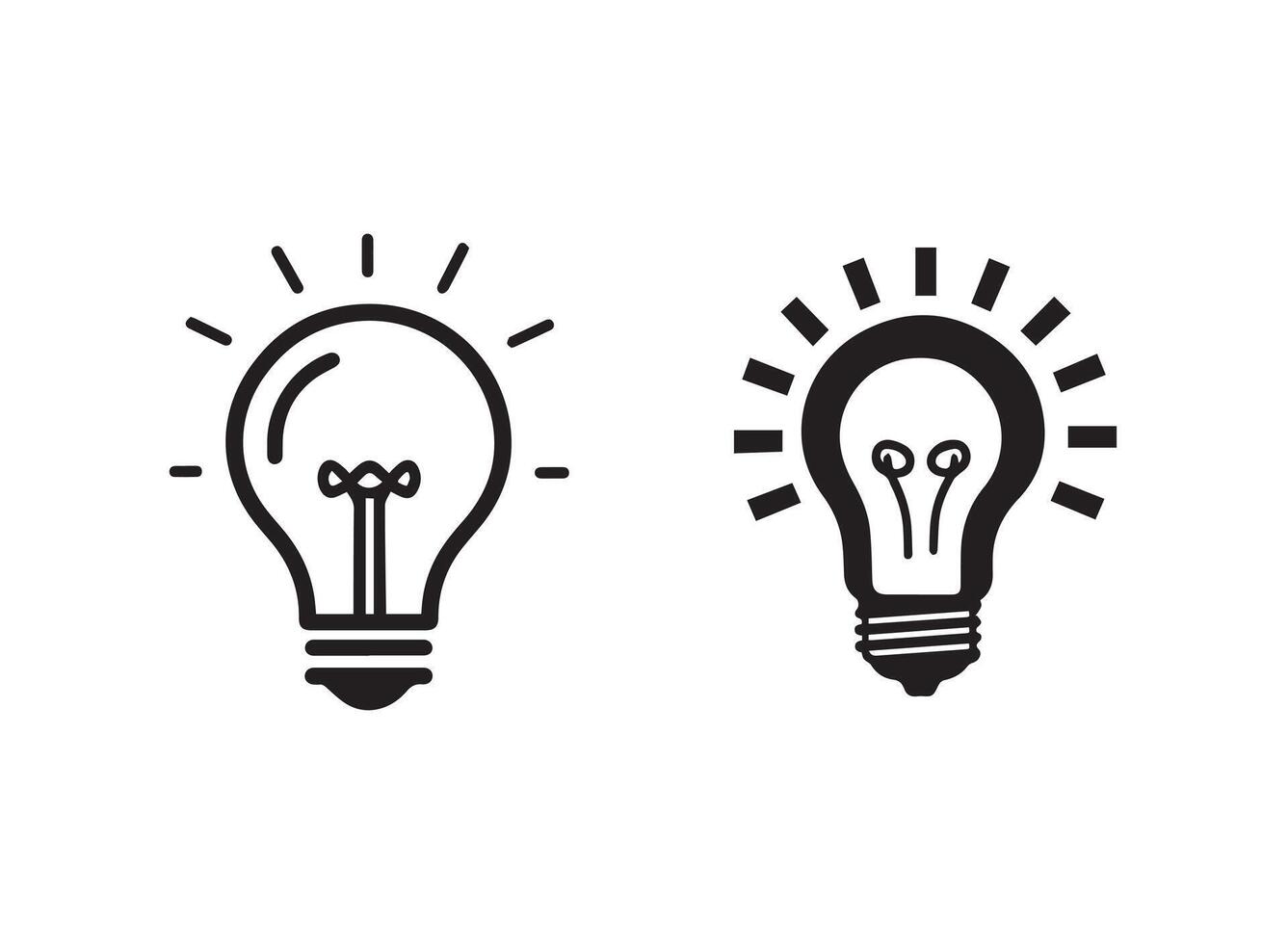 Stylish Idea Bulb Logo Design for Smart Solutions vector