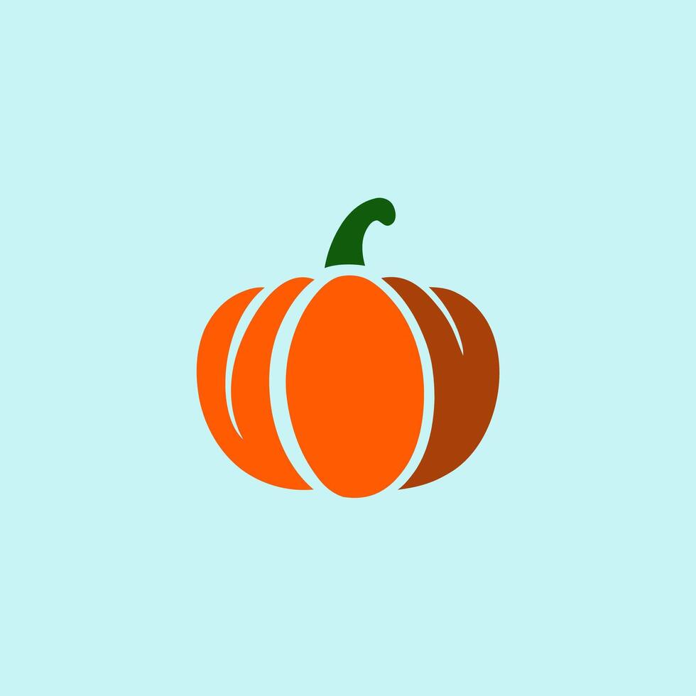 Minimalist Pumpkin Illustration vector