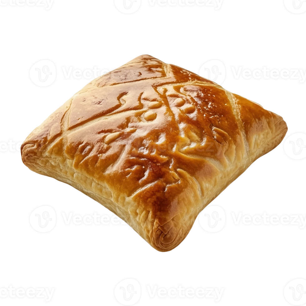 Delicious isolated Kazakh sweet pastry with intricate detailing and golden crust png