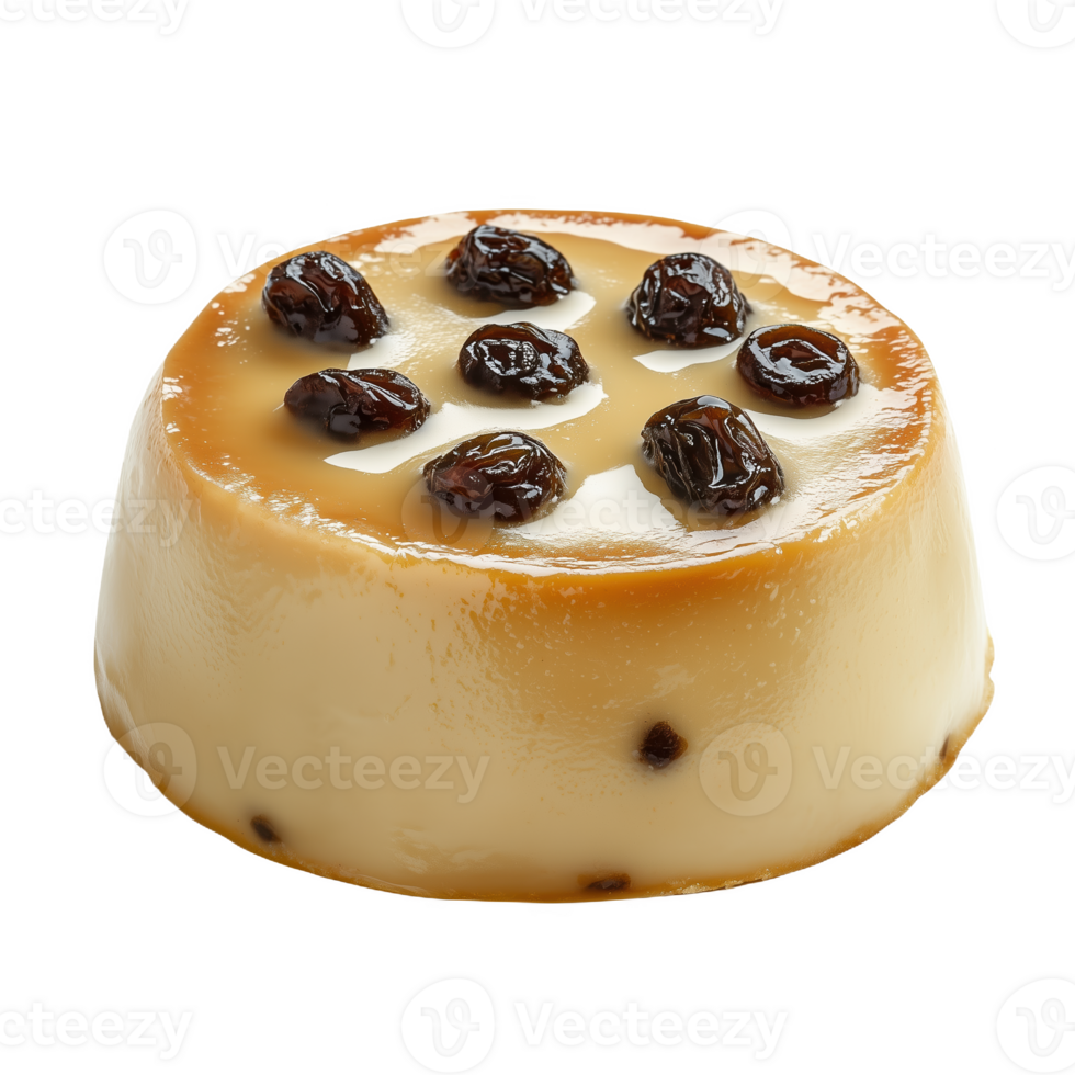 Chilean milk dessert featuring sweet raisins for a delicious treat png