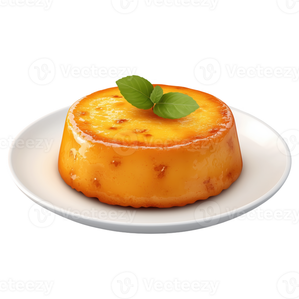 Delicious Trinidadian sweet dessert displayed on a white plate png