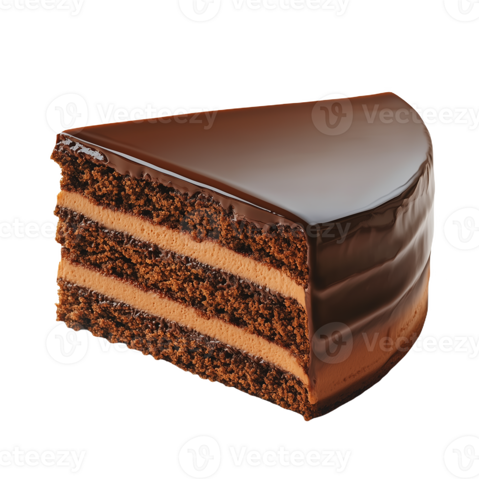 Deliciously detailed Austrian chocolate cake showcased in a tempting dessert presentation png