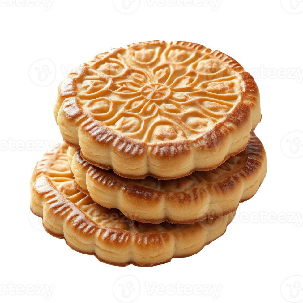 Delicious realistic Syrian barazek stacked on top of each other in a warm setting png