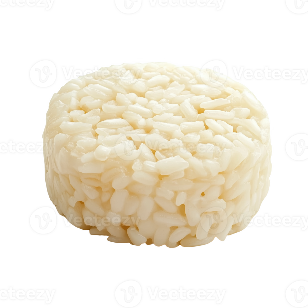 Isolated Portuguese arroz served in a round shape for culinary presentation png