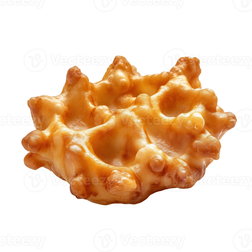 Croatian fritule dessert on a plain background highlighting its texture and shape png