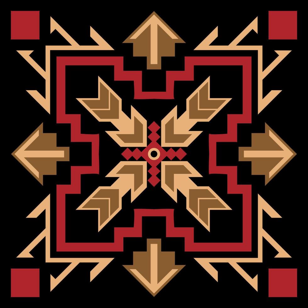 Ethnic Tribal Patterns Aztec Tribe Geometric Patterns for Fabric Designs vector