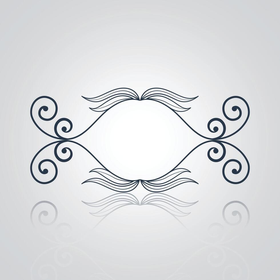 a decorative seamless design of calligraphy with a flower on it with a silver abstract background vector