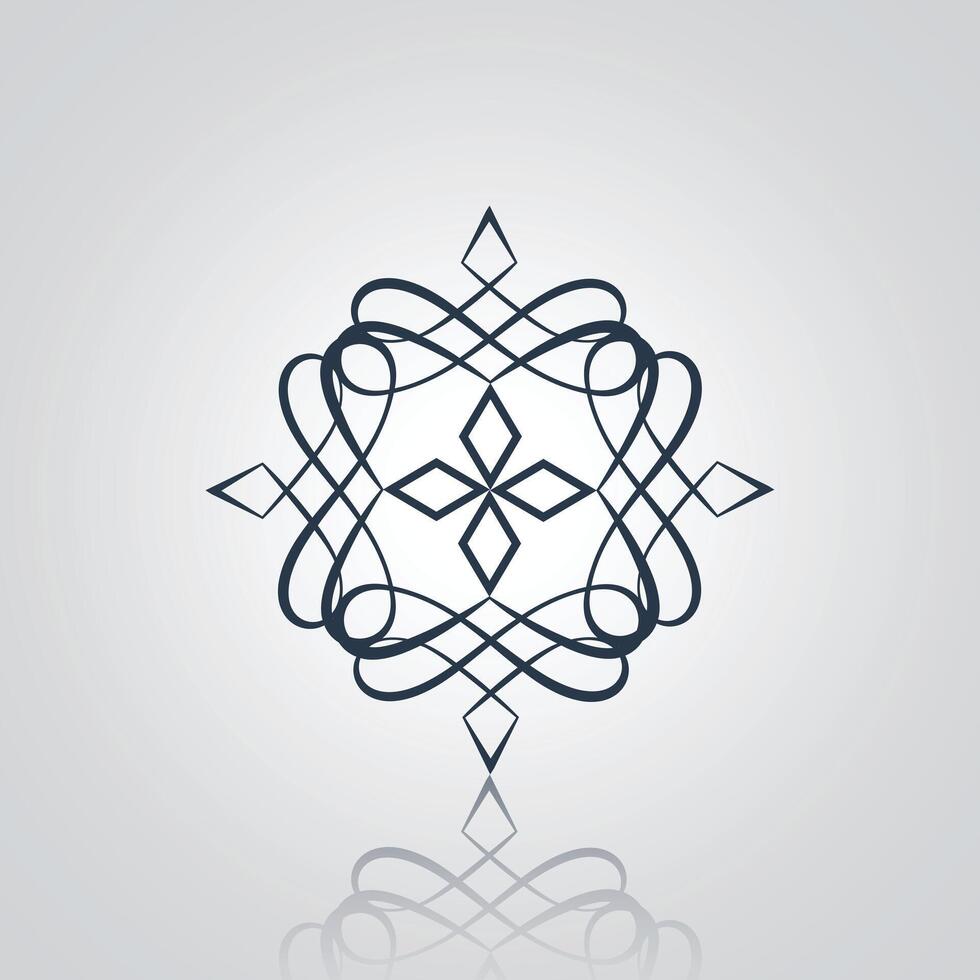 Floral ornament baroque floral border design of patterns with a silver abstract background vector