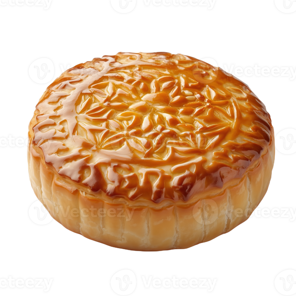 Isolated Tibetan barley cake with intricate floral design displayed on a simple background png