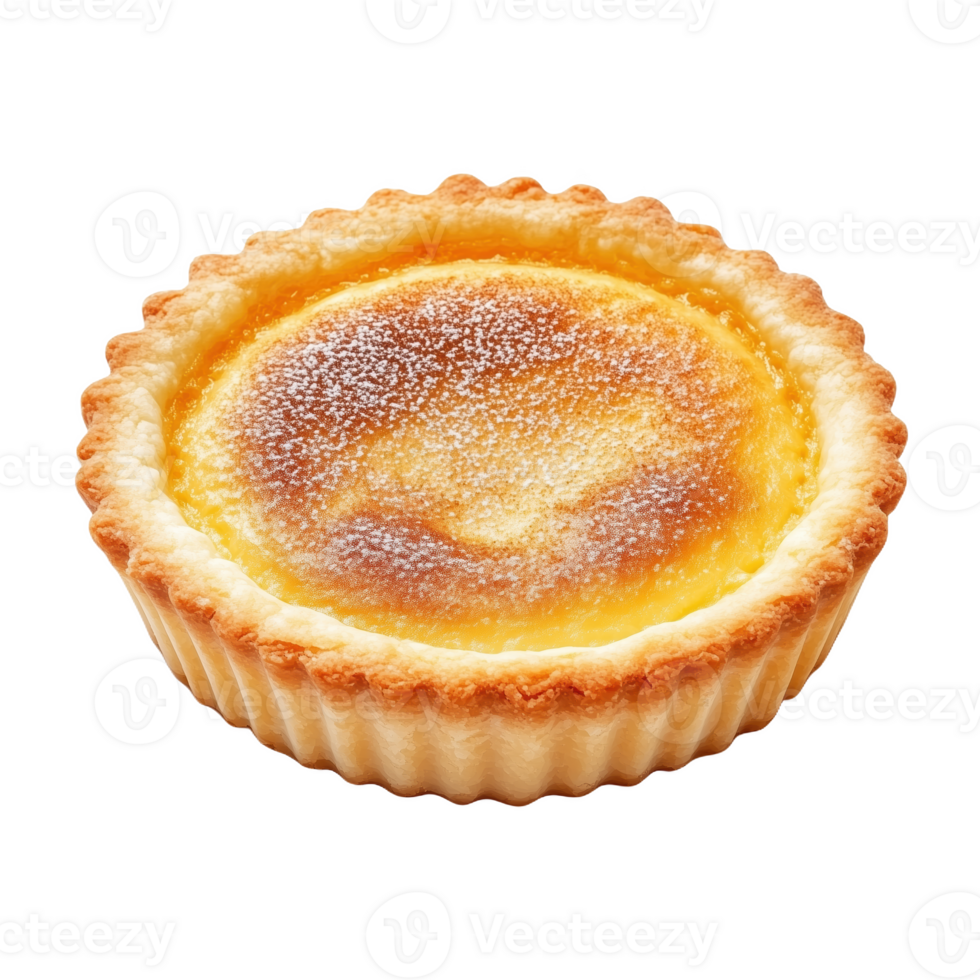 Delicious isolated South African milk tart showcasing traditional dessert appeal png