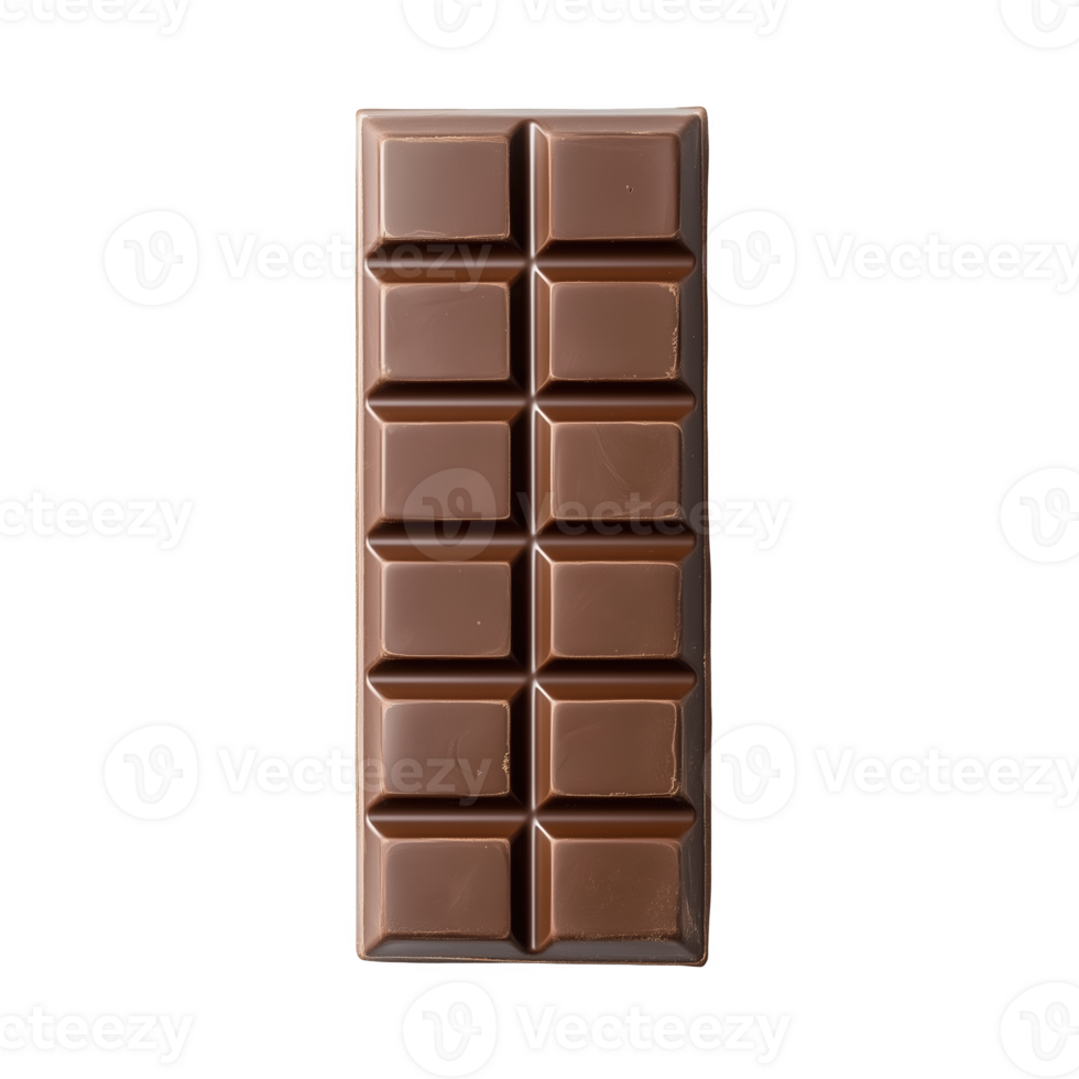 Swiss chocolate bar isolated on a clean background showcasing its rich texture and shape png