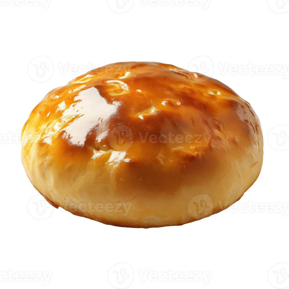 Isolated Cape Verdean sweet bread showcasing its glossy golden crust and soft texture png
