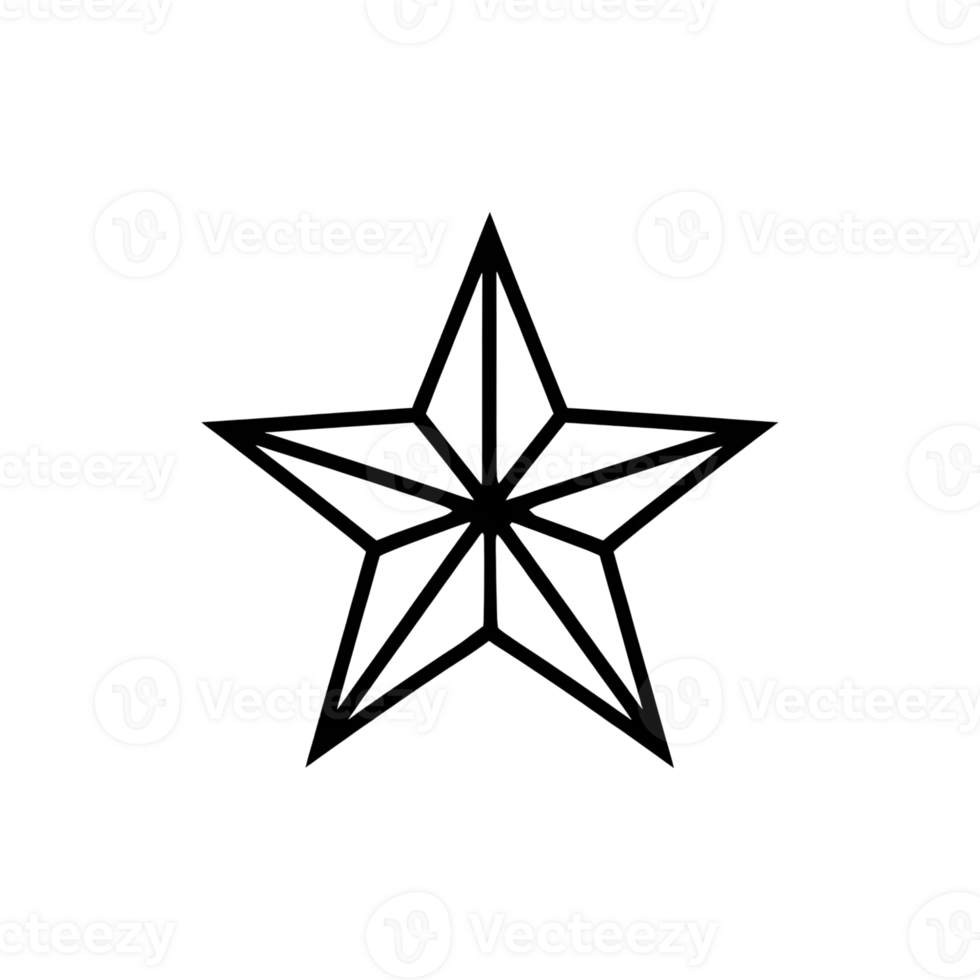 Simple Star Silhouette Image png