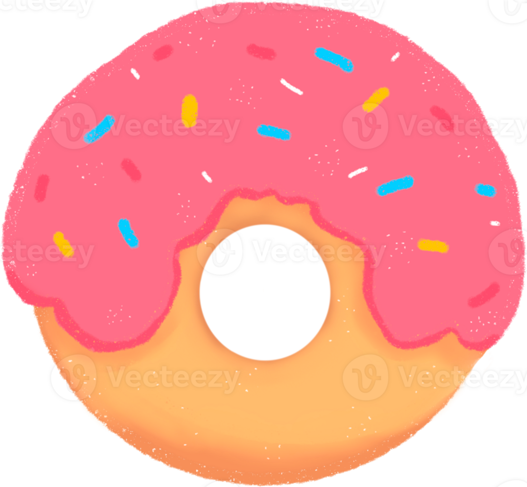Strawberry Glaze Donut png