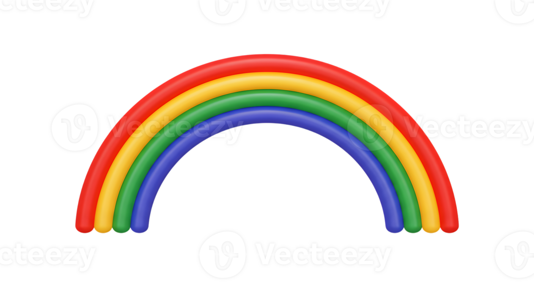 Vibrant Rainbow Arc with Transparent Backdrop, Symbol of Hope and Diversity, ideal for Positive and Colorful Designs png