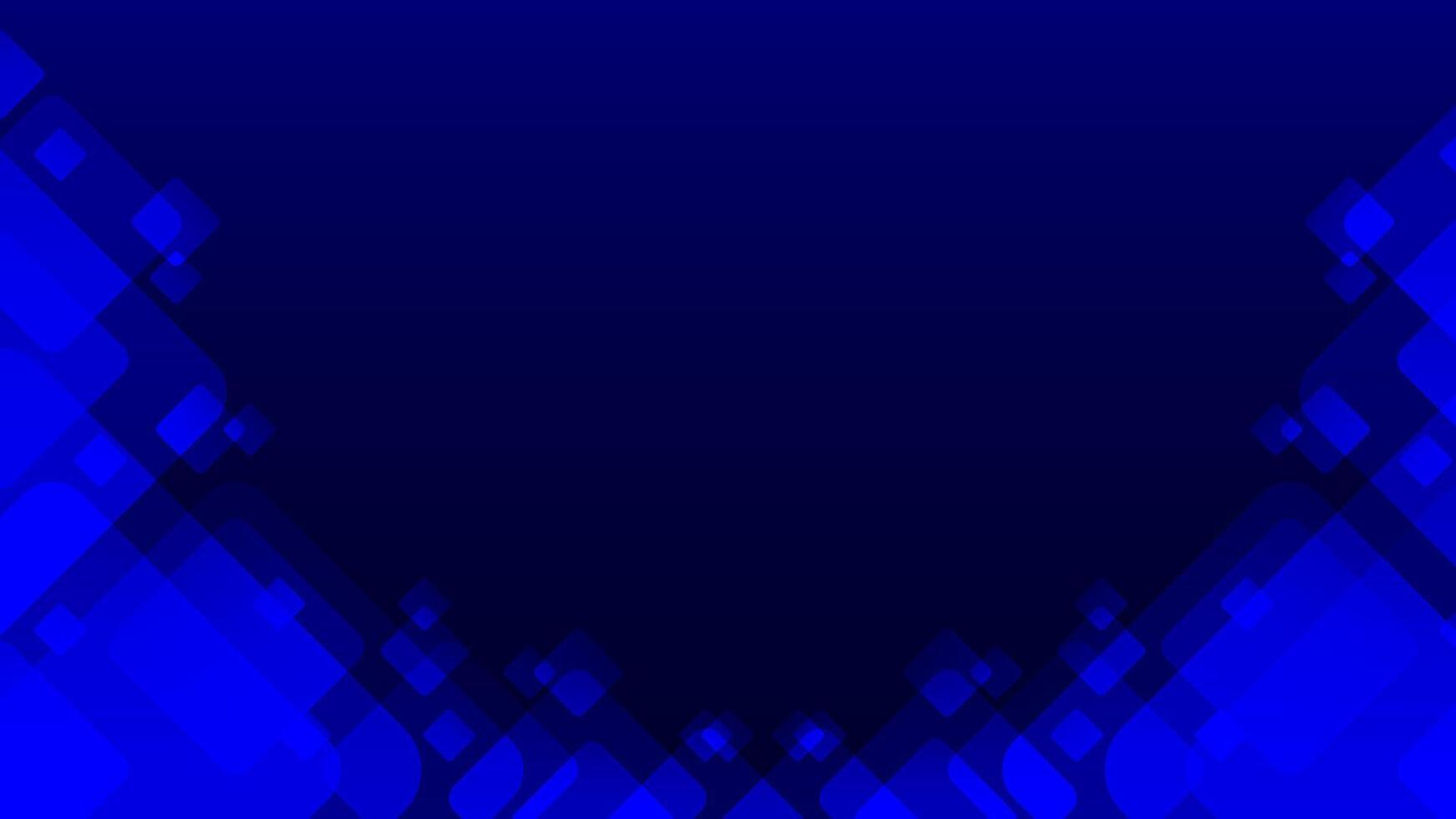 abstract blue background with squares and triangles vector