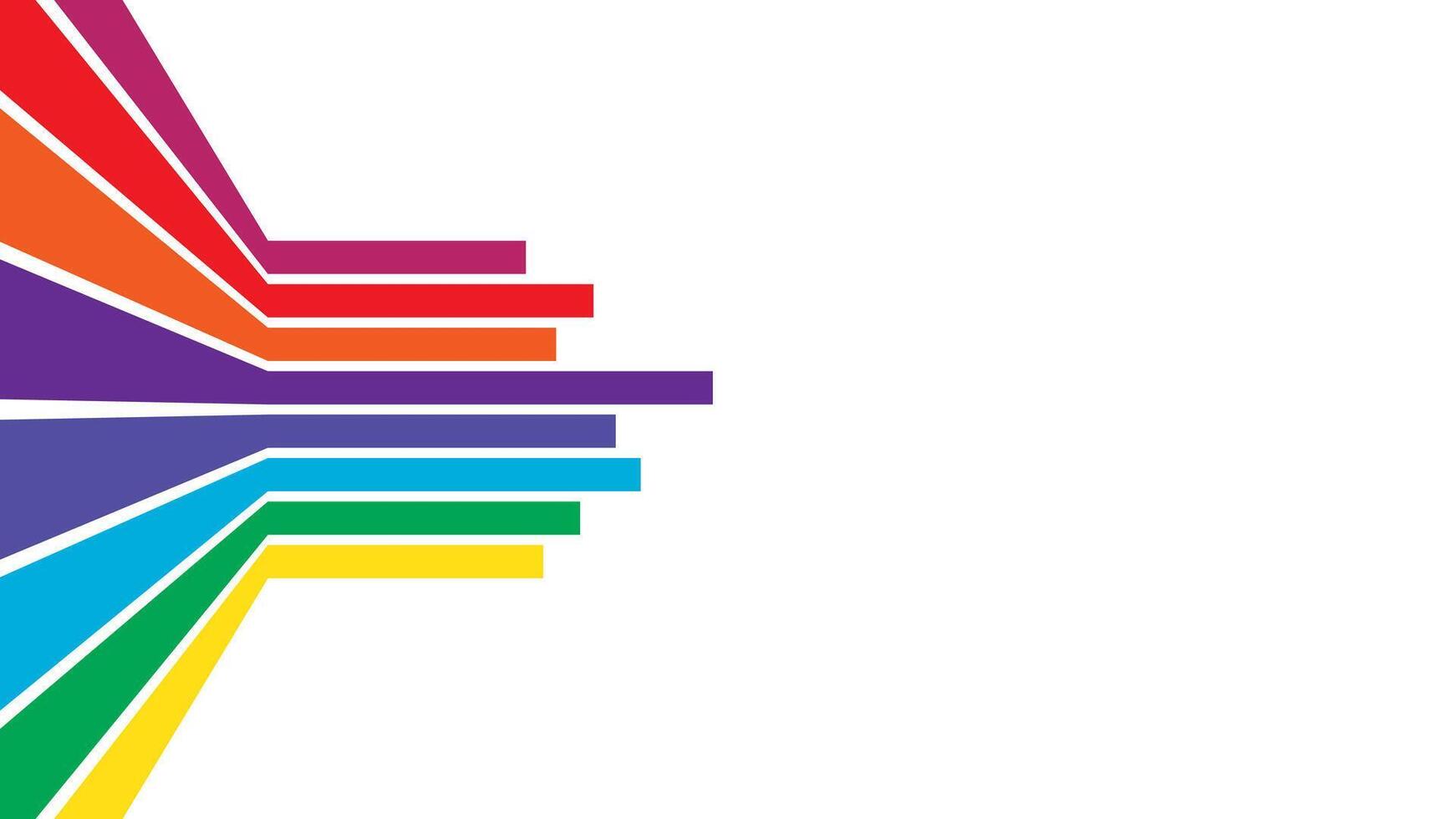 a rainbow colored bar graph on a white background vector