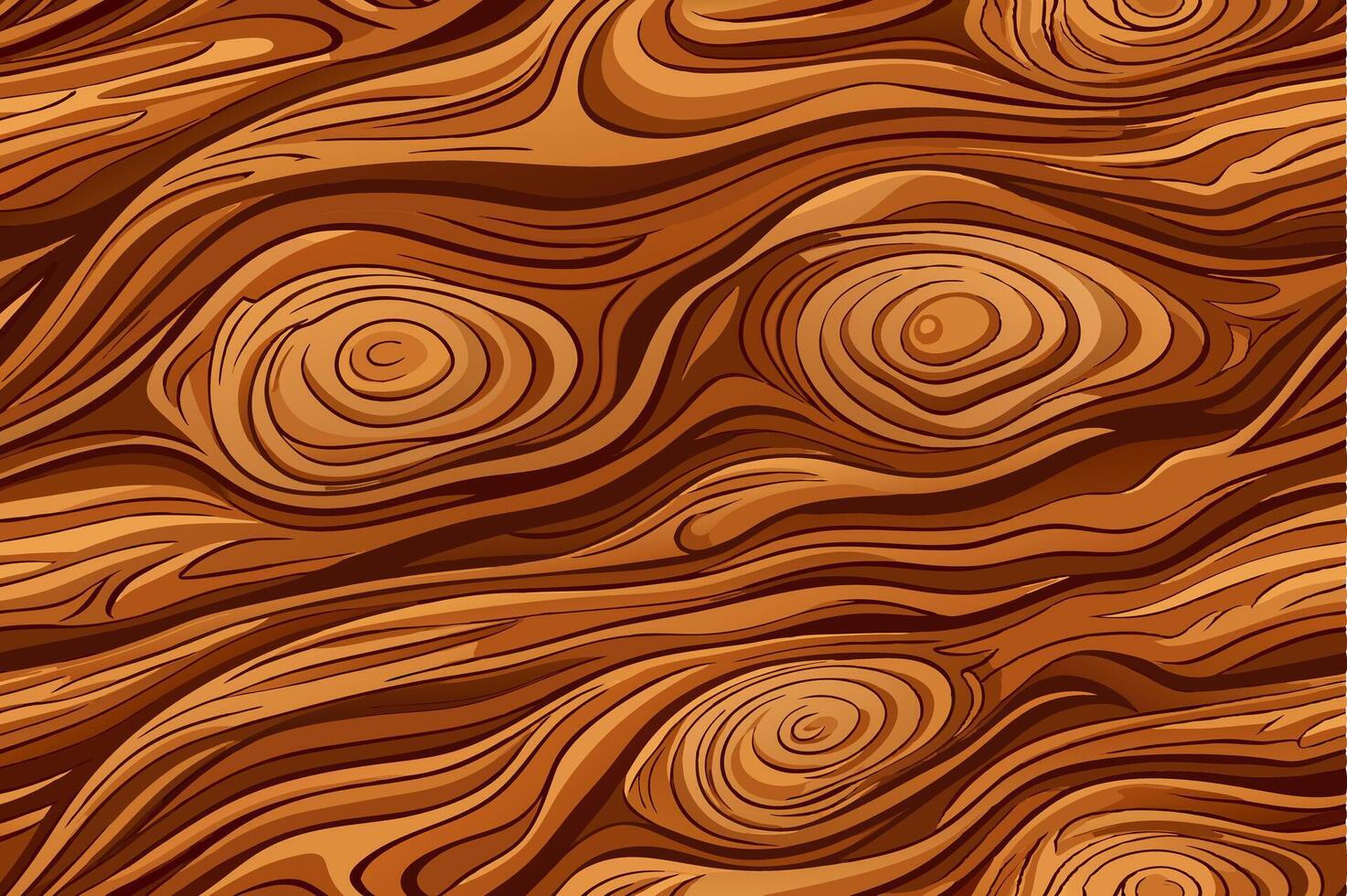 Abstract wood texture with rings. Unusual wallpaper or background. Seamless pattern. vector