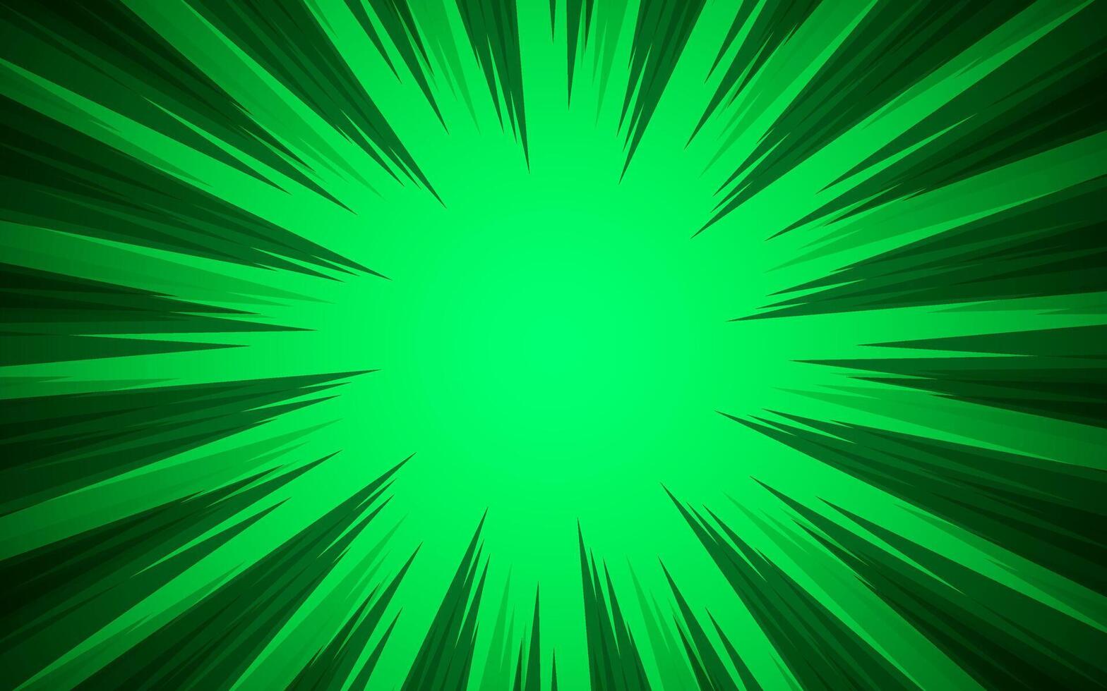 Pop art comic background with speed lines, radial rays and halftone. vector