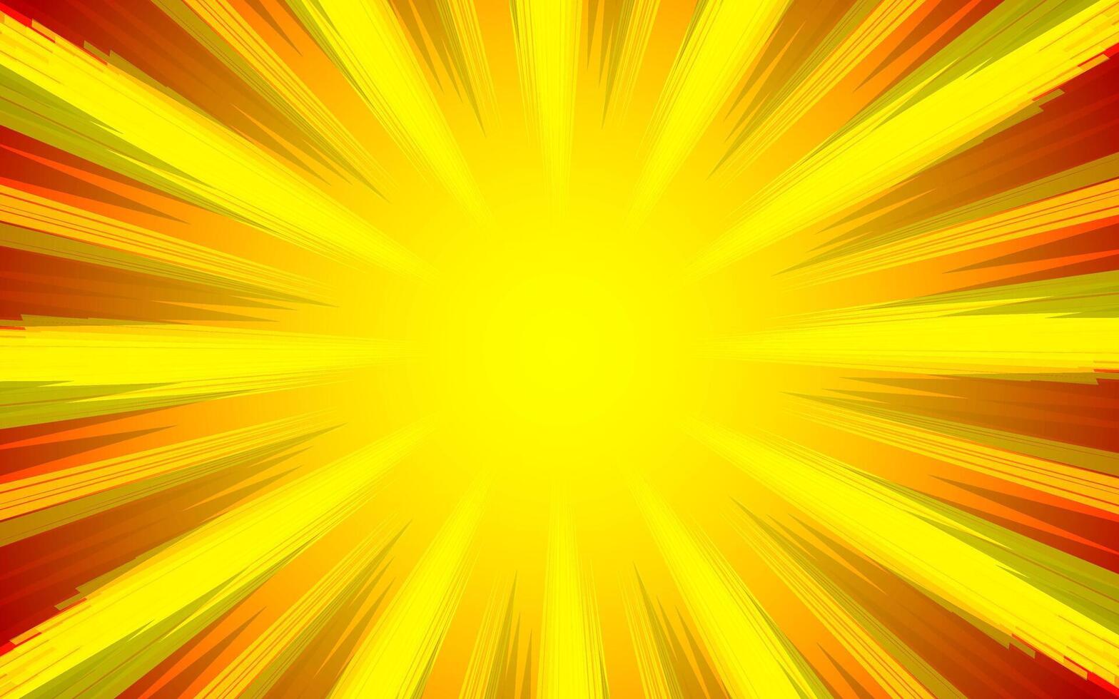 comic background. Sun rays, explosion, halftone, pop art vector