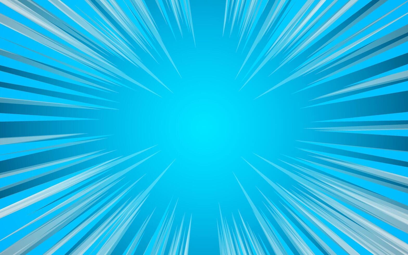 Radial speed lines for comic books. Explosion vector